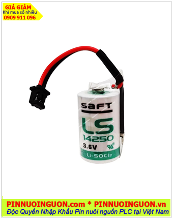 Saft LS14250 (Zắc cắm); Pin nuôi nguồn Saft LS14250 lithium 3.6v 1/2AA 1200mAh chính hãng _Xuất xứ Pháp